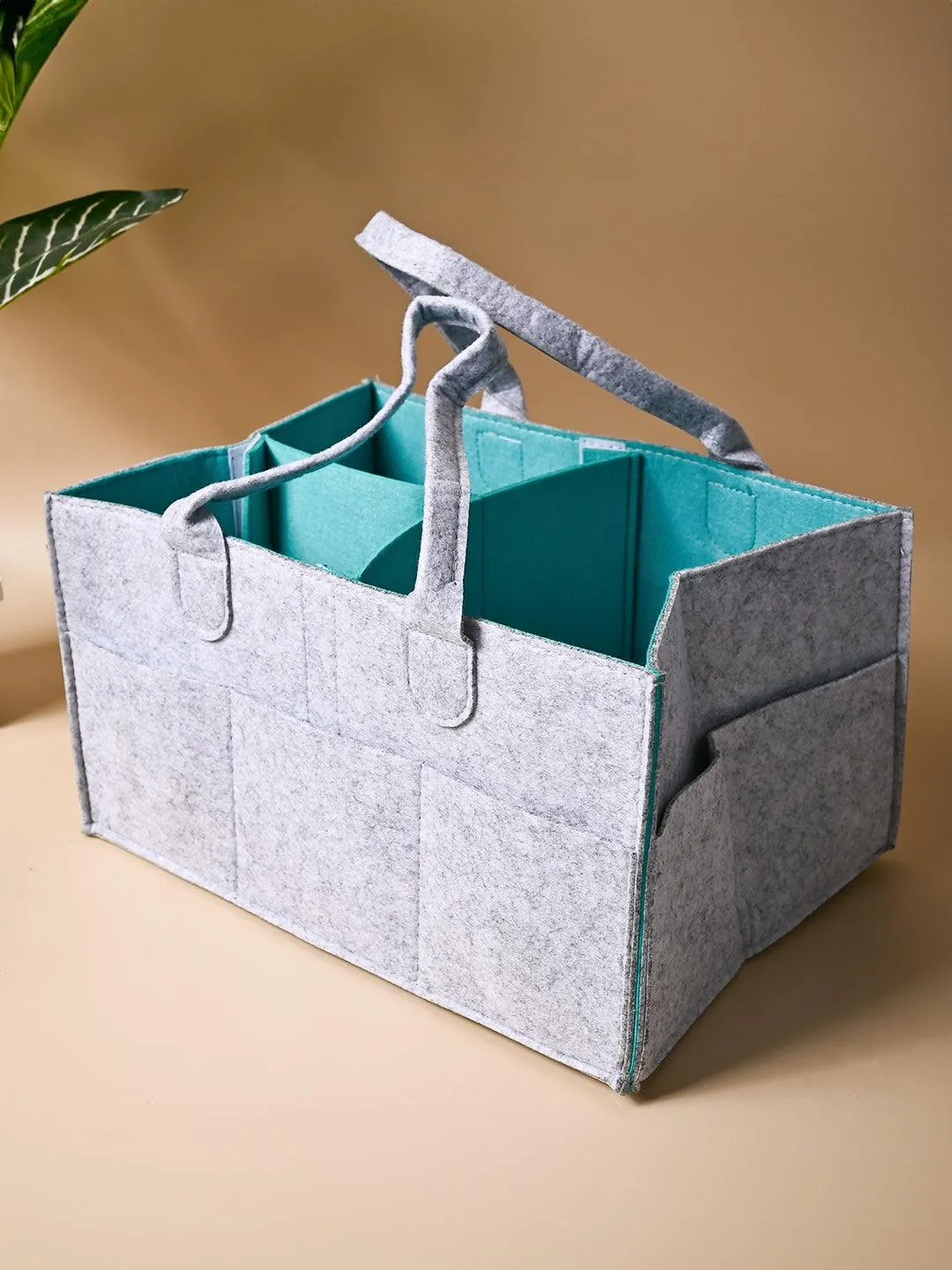Square Felt Home Storage Organizer - 34X24X18Cm - Detailed Feature View 1