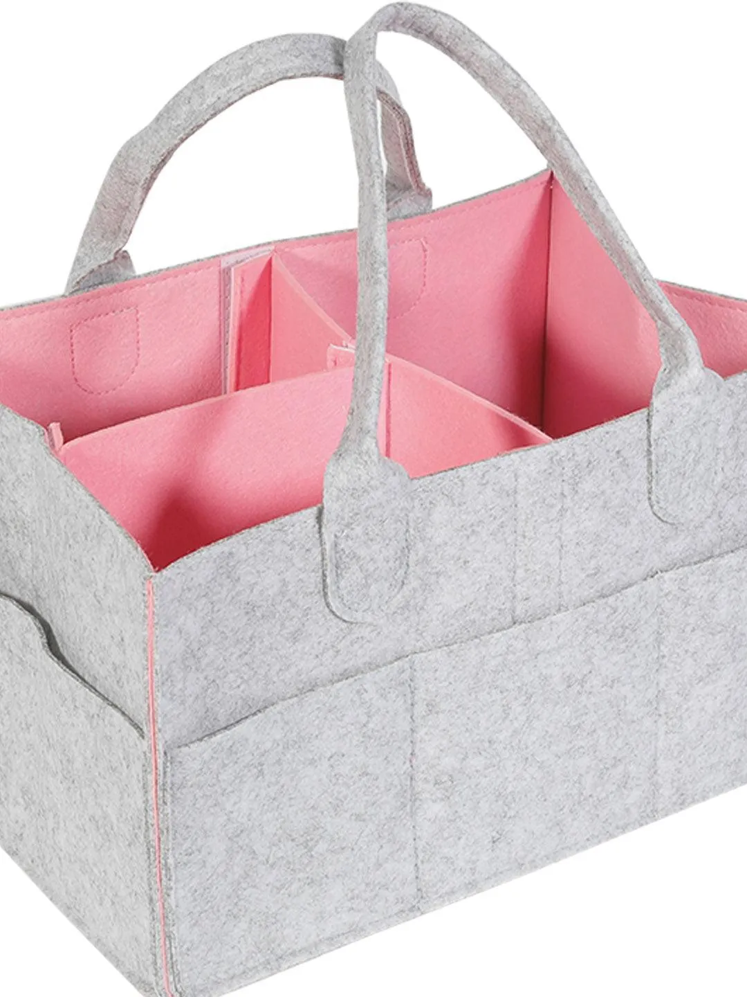 Square Felt Home Storage Organizer - 34X24X18Cm - Detailed Feature View 12
