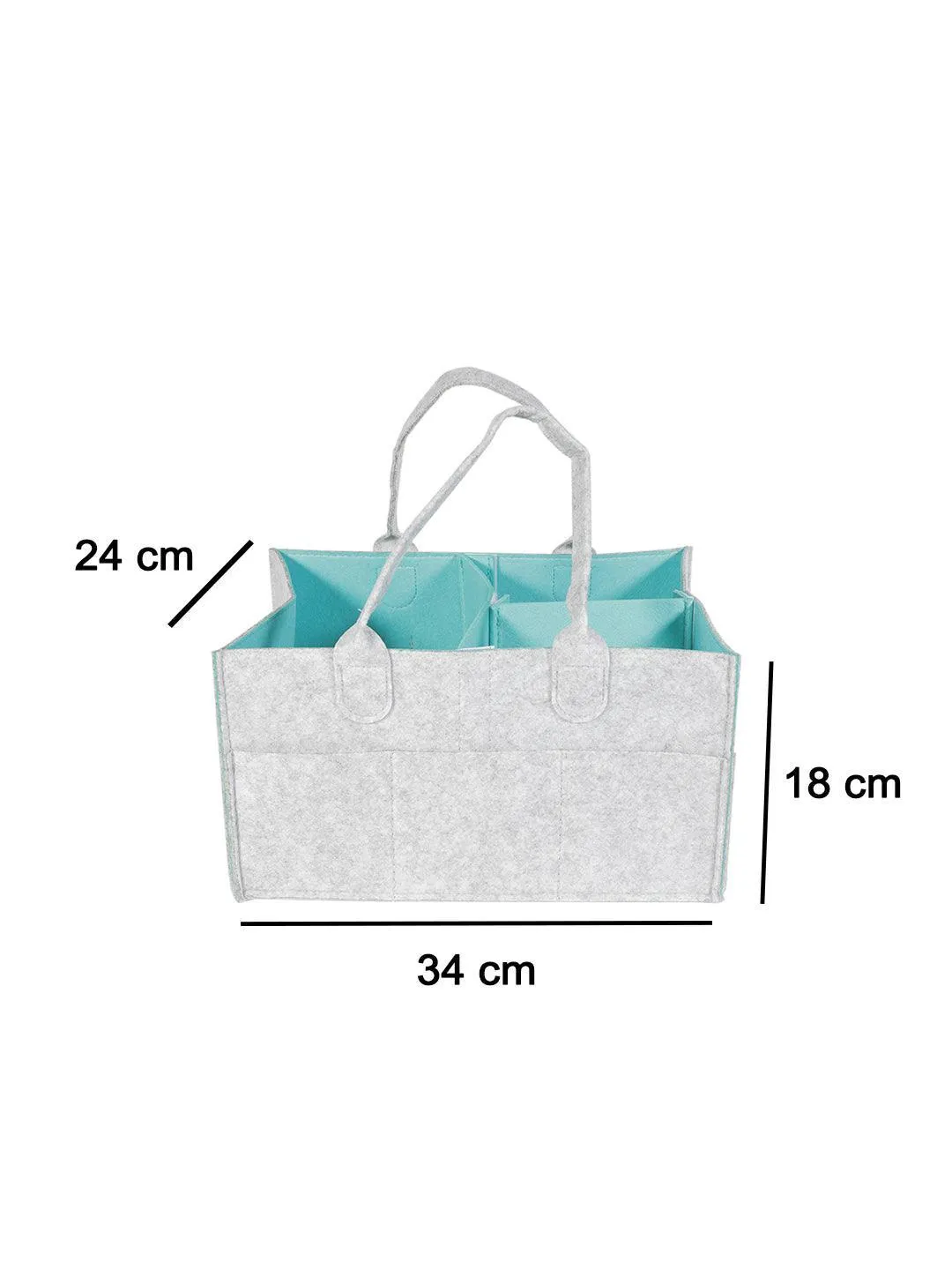 Square Felt Home Storage Organizer - 34X24X18Cm - Detailed Feature View 15