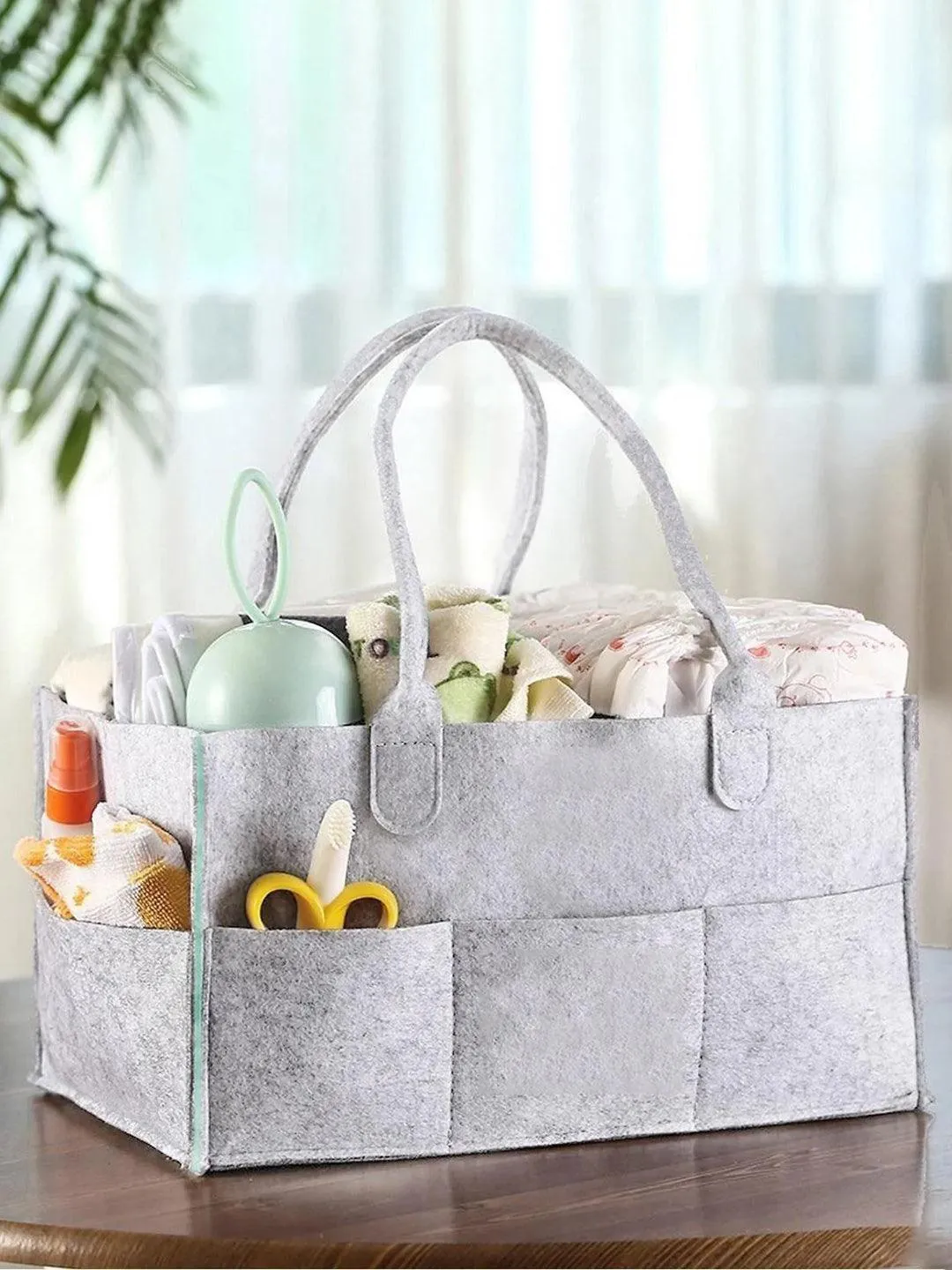 Square Felt Home Storage Organizer - 34X24X18Cm - Detailed Feature View 8