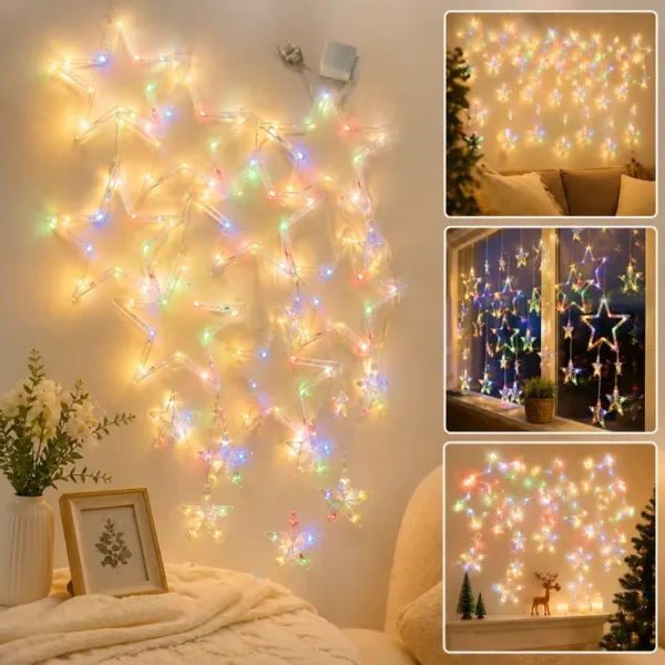 Star Multicolor LED String Lights | Decorative Fairy Lights for Home, Bedroom & Party Décor