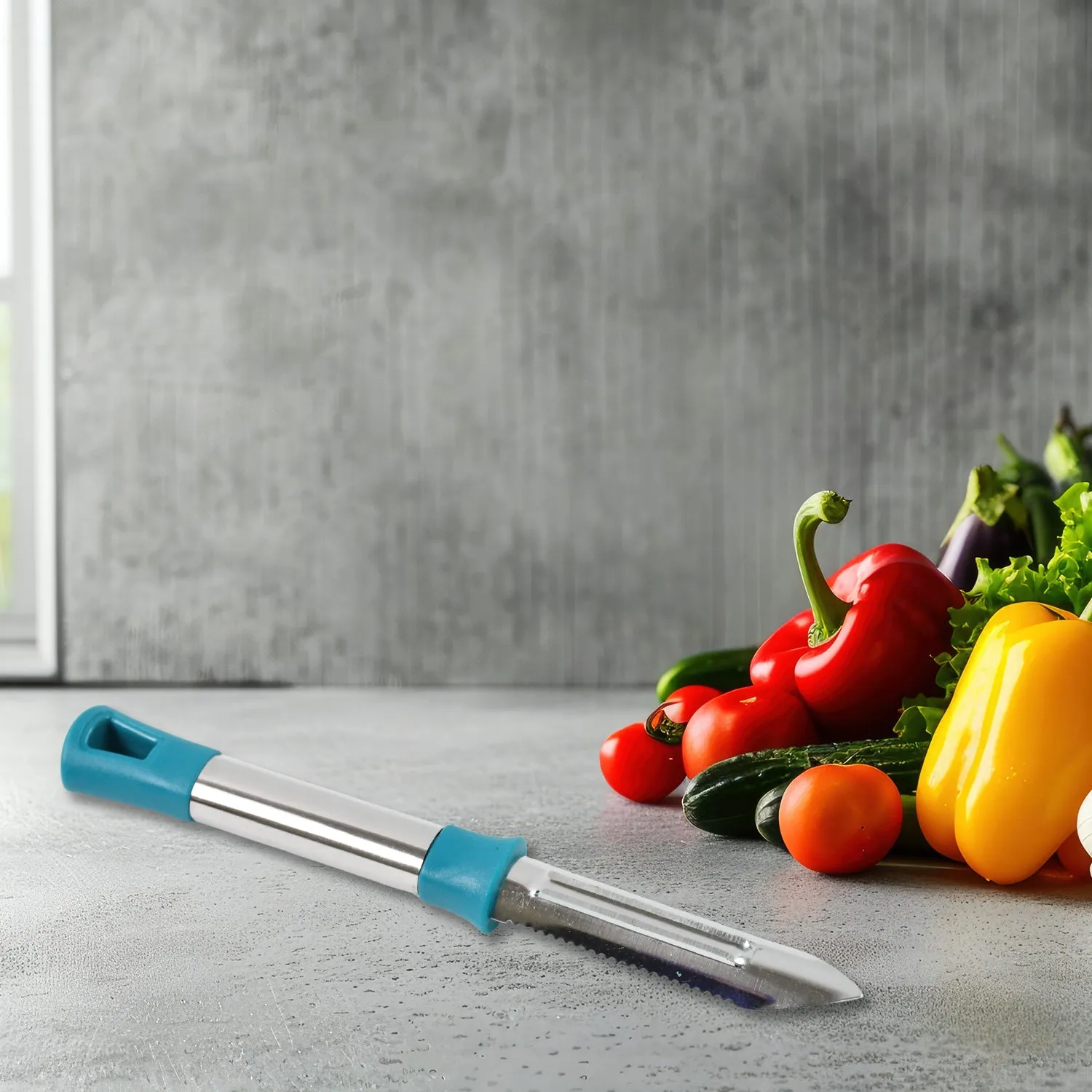 Stainless Steel Vegetable Peeler – Sharp, Ergonomic Design - Detailed Feature View 3