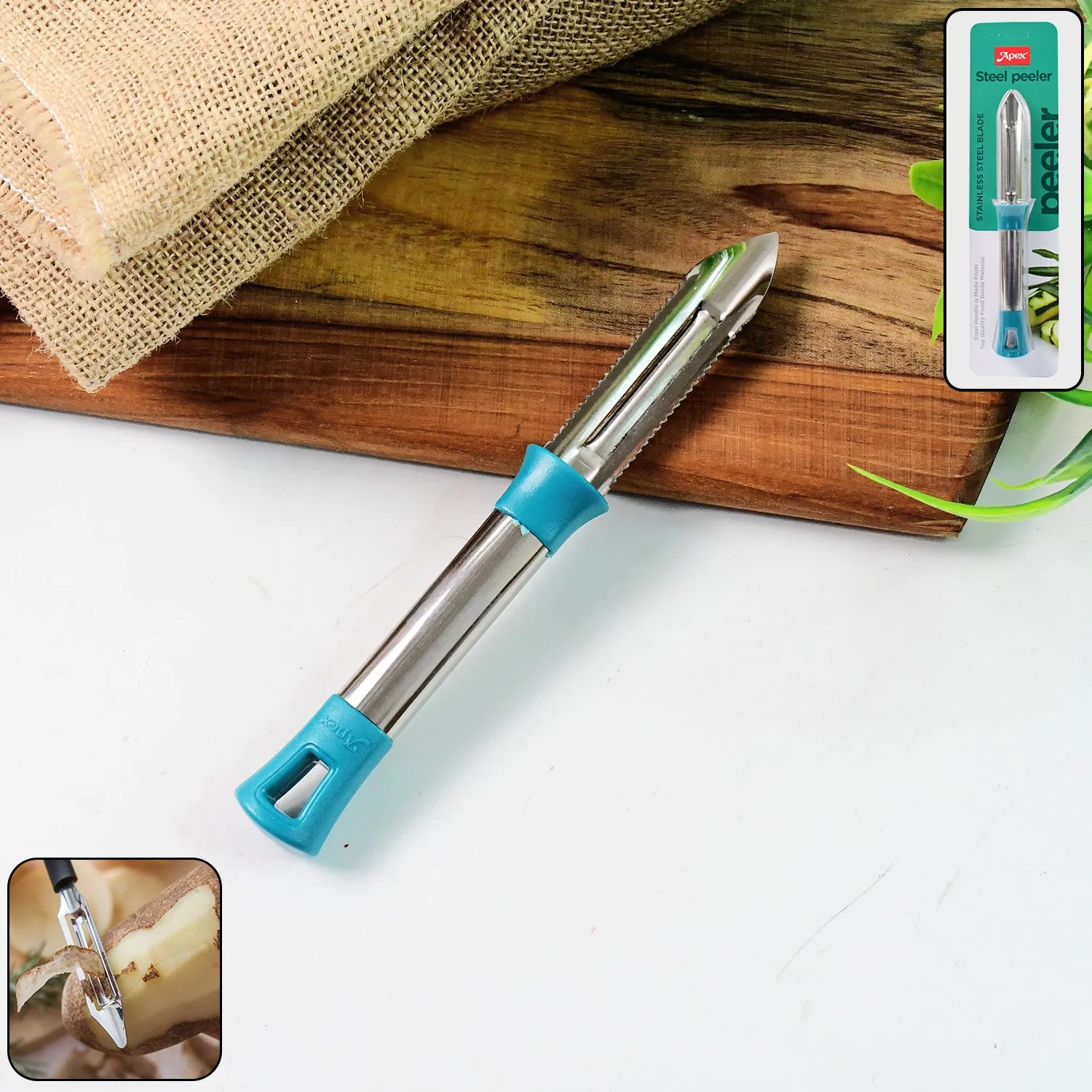 Premium Stainless Steel Vegetable Peeler – Sharp, Ergonomic Design - Buy Online at Alikart