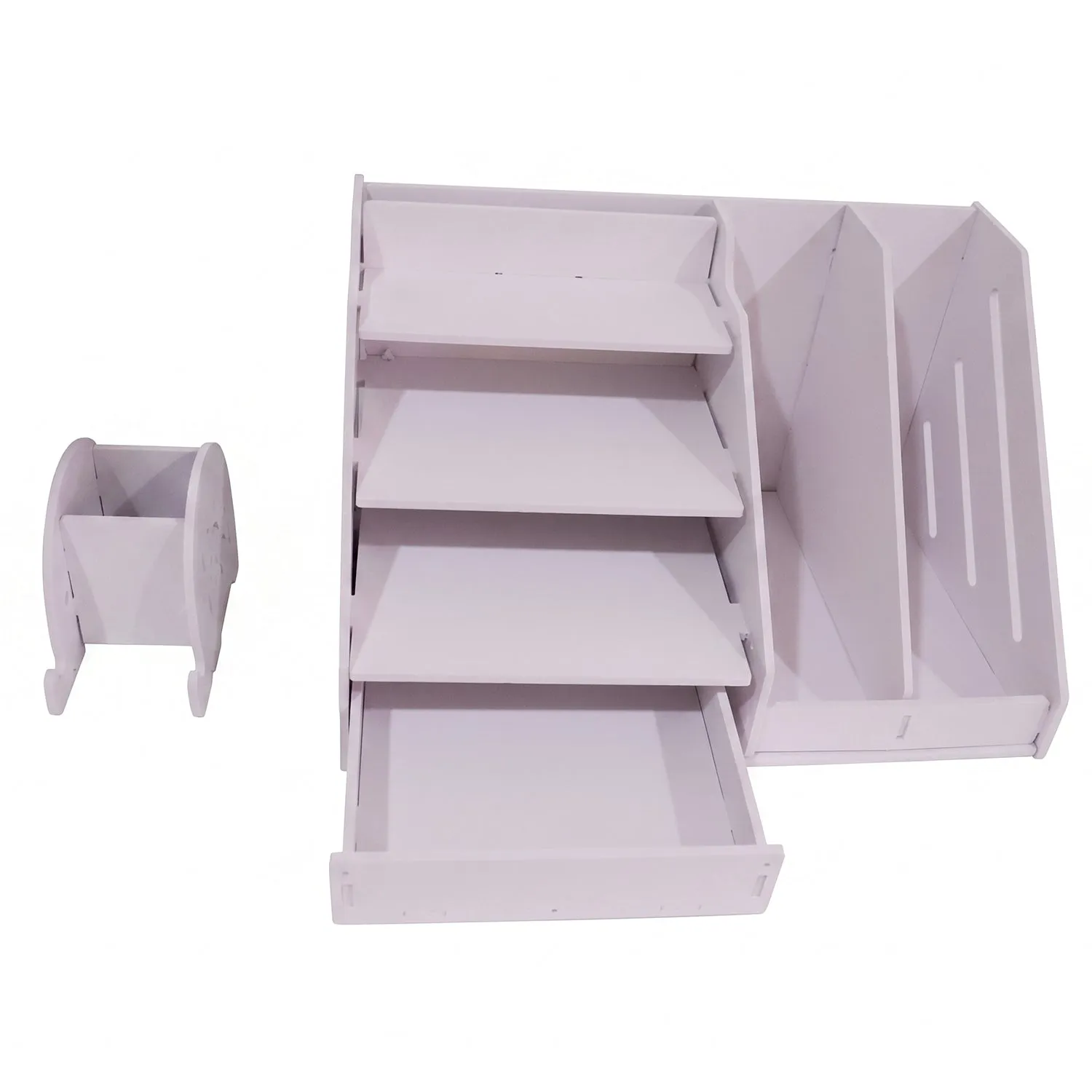 Multifunctional Desk Organizer Storage Cabinet with Drawer File Rack (1 Set) - Detailed Feature View 4