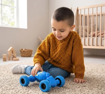 Telescopic Pull Back Stunt Car Toy for Kids Friction Off Road Vehicle (1 Pc)