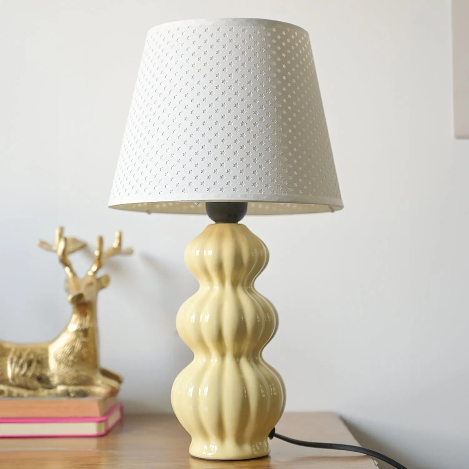 Premium Stylish Light Yellow Table Lamp - Buy Online at Alikart