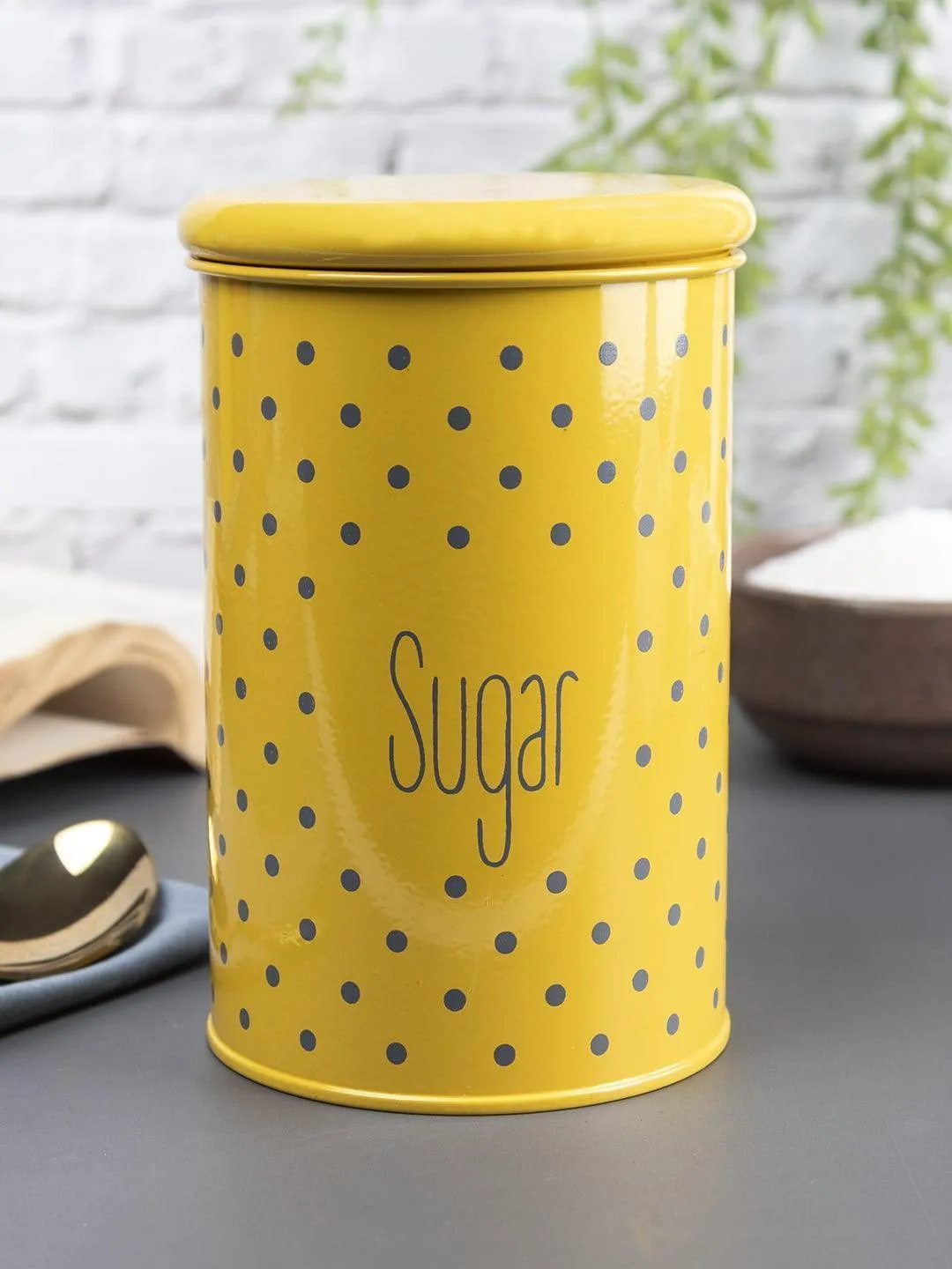 Premium Sugar Jar With Lid - (Yellow, 900mL) - Buy Online at Alikart