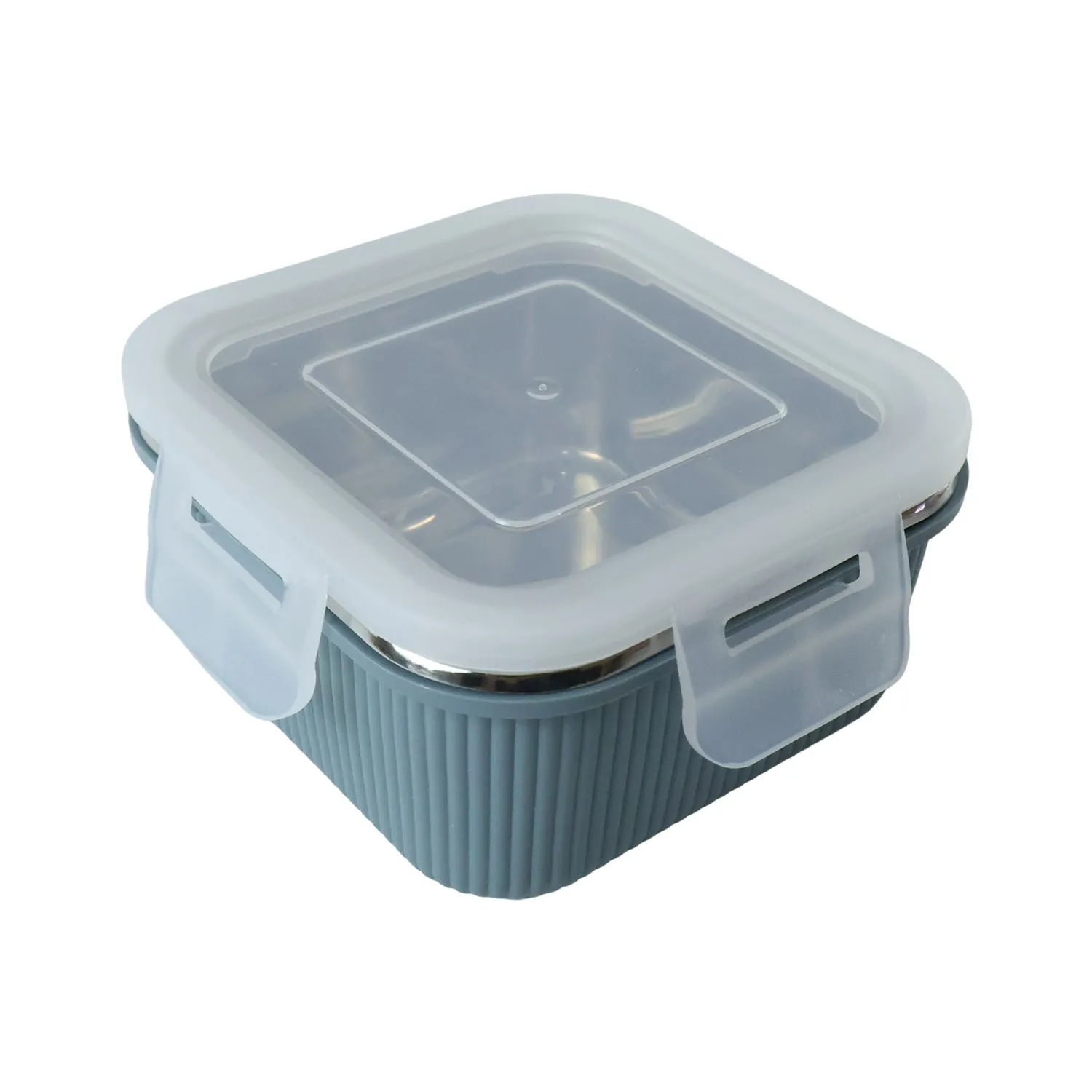 Square Stainless Steel Food Storage Container – 400ml Airtight - Detailed Feature View 4