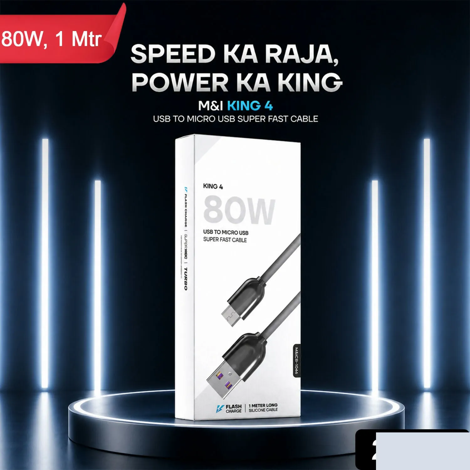 High Speed USB to Micro USB Cable – Supports Fast Charge & Data Transfer - Detailed Feature View 1