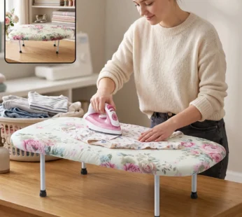 Foldable Tabletop Ironing Board, Portable Mini Iron Board with Cotton Cover (1 Pc)