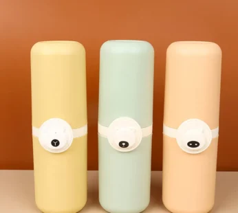 Cute Round Toothbrush Box – Portable & Hygienic Toothbrush Holder (1 Pc)