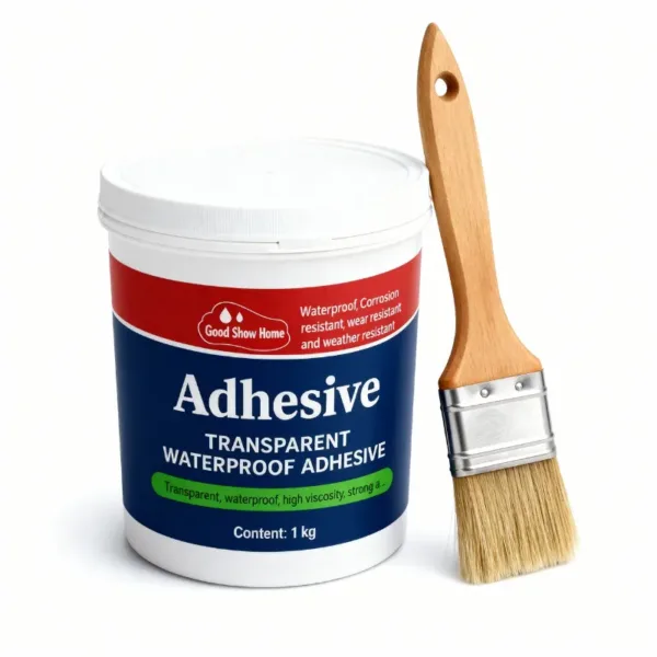 High-Strength Transparent Adhesive Magic Glue with brush (1kg) – Waterproof, Corrosion Resistant & Long-Lasting (With Brush)