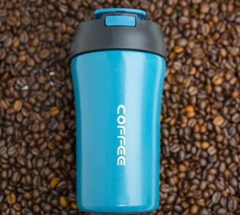 Tumbler Mug With Lid – 400mL, Blue