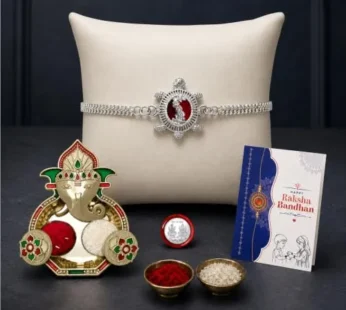 Turtle Rakhi for Brother with Pooja Thali – Raksha Bandhan Gift Set, Pack of 5