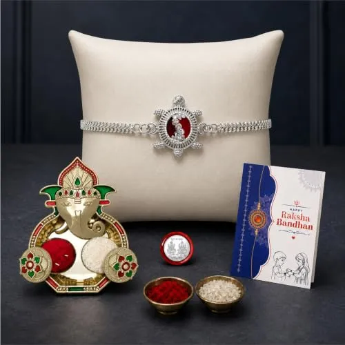 Premium Turtle Rakhi for Brother with Pooja Thali - Raksha Bandhan Gift Set, Pack of 5 - Buy Online at Alikart