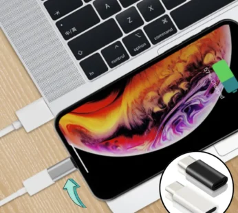 Type-C to iPhone Converter – Fast Charging & Data Transfer OTG Adapter for iPhone Devices (Random color-Pack of 1)