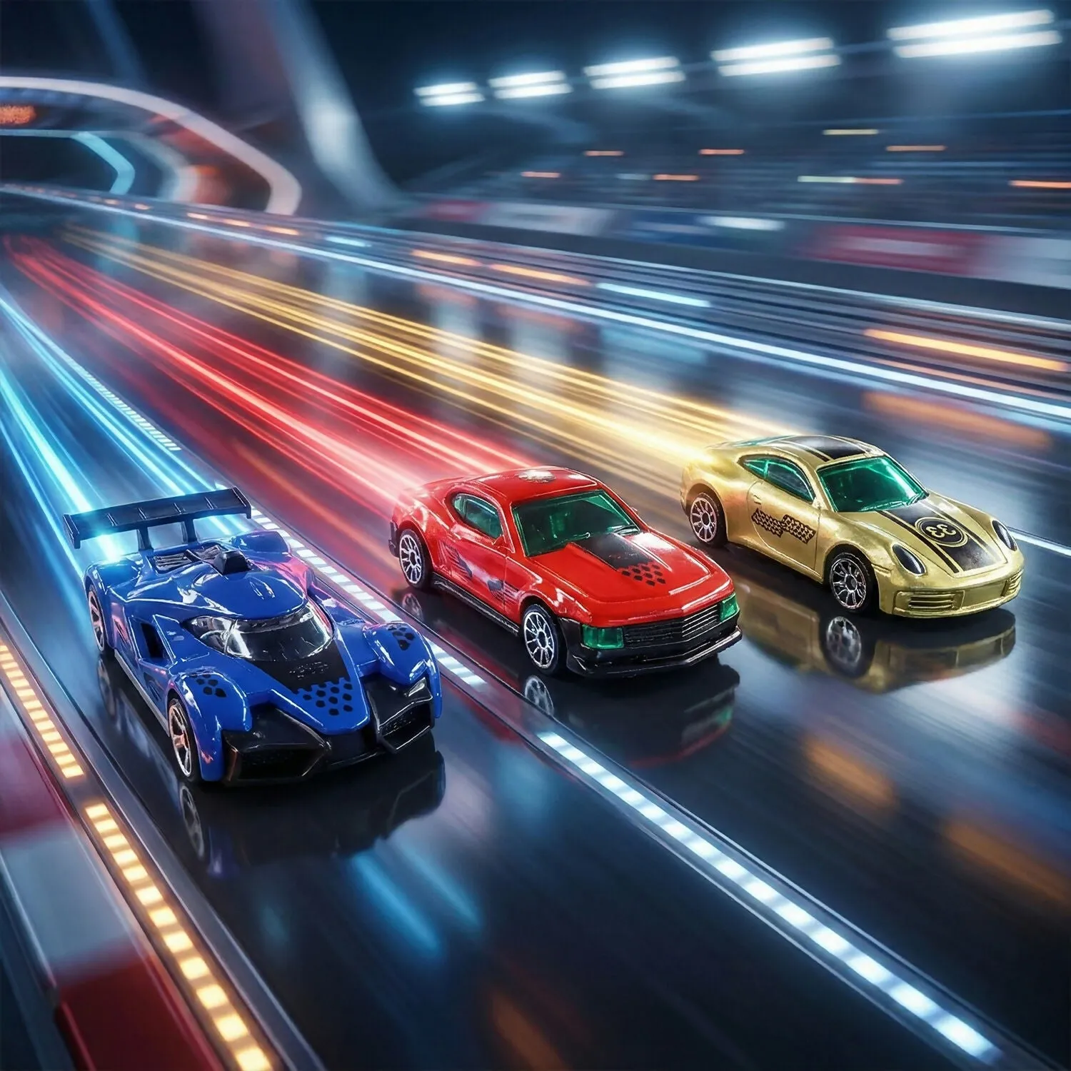 Die-Cast Racing Cars – High-Speed Mini Metal Car Set for Kids - Detailed Feature View 2