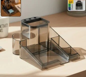 Stationery Holder Stand – Multi-Compartment Desk Organizer