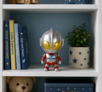 Space Hero Action Figure with Transforming Helmet Storage Capsule Toy