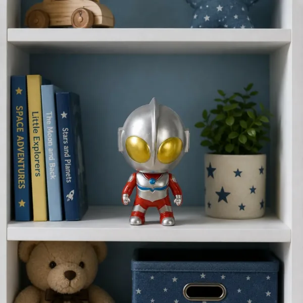 Space Hero Action Figure with Transforming Helmet Storage Capsule Toy