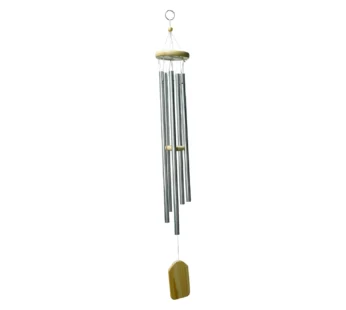 Unique Silver Decorative Wind Chime For Home – 8.5 X 8.5 X 78 Cm