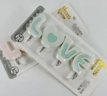 LOVE Key Hooks – Decorative Wall-Mounted Hooks for Keys & Small Items