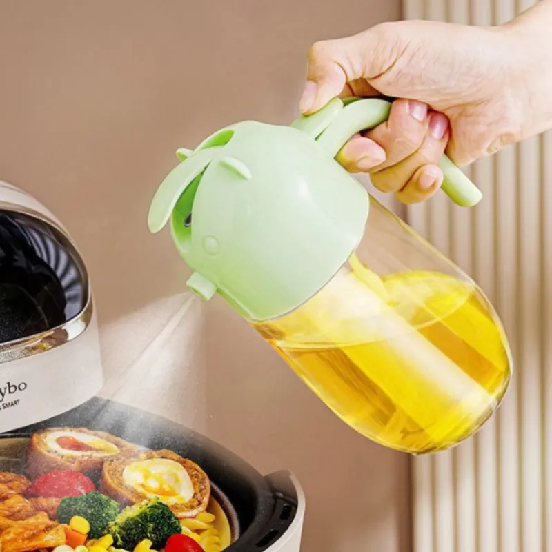 Premium 580 ml Oil Spray and Pour Bottle – 2-in-1 Oil Dispenser with Spray & Pour Modes for Cooking, BBQ & Salad - Buy Online at Alikart