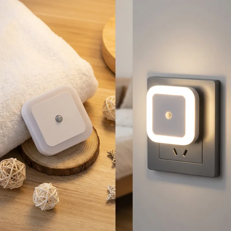 Premium Plug-In LED Night Light with Sensor – Automatic On/Off, Energy-Efficient Soft Light for Bedroom, Hallway, Bathroom & Kids Room - Buy Online at Alikart