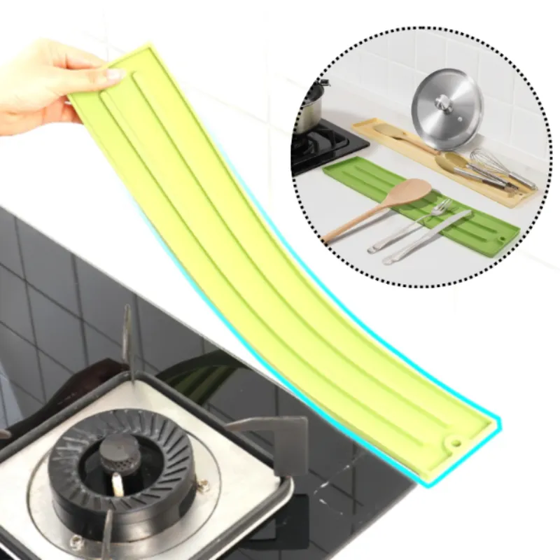 Premium Heat-Resistant Silicone Pot Lid Holder Mat – Anti-Slip, Drip-Catching Countertop Organizer for Multiple Lids (Random color-Pack of 1) - Buy Online at Alikart