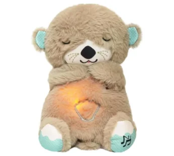 Soft Breathing Teddy with Music & Lights – Realistic Breathing Motion Plush Toy