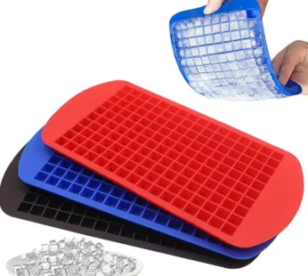 Mini Silicone Ice Cube Tray – 1 Pc Small Square Ice Mold for Beverages (Random color)