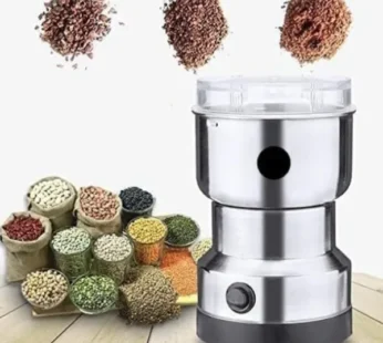 Stainless Steel Multifunctional Grinder & Coffee Maker – Electric Mini Grinder for Coffee Beans, Spices, Masala, Nuts & Grains (Pack of 1)
