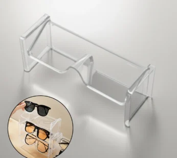 Transparent Sunglass Organizer – Eyeglass Storage Rack & Display Stand for Sunglasses, Spectacles & Eyewear (Pack of 2)