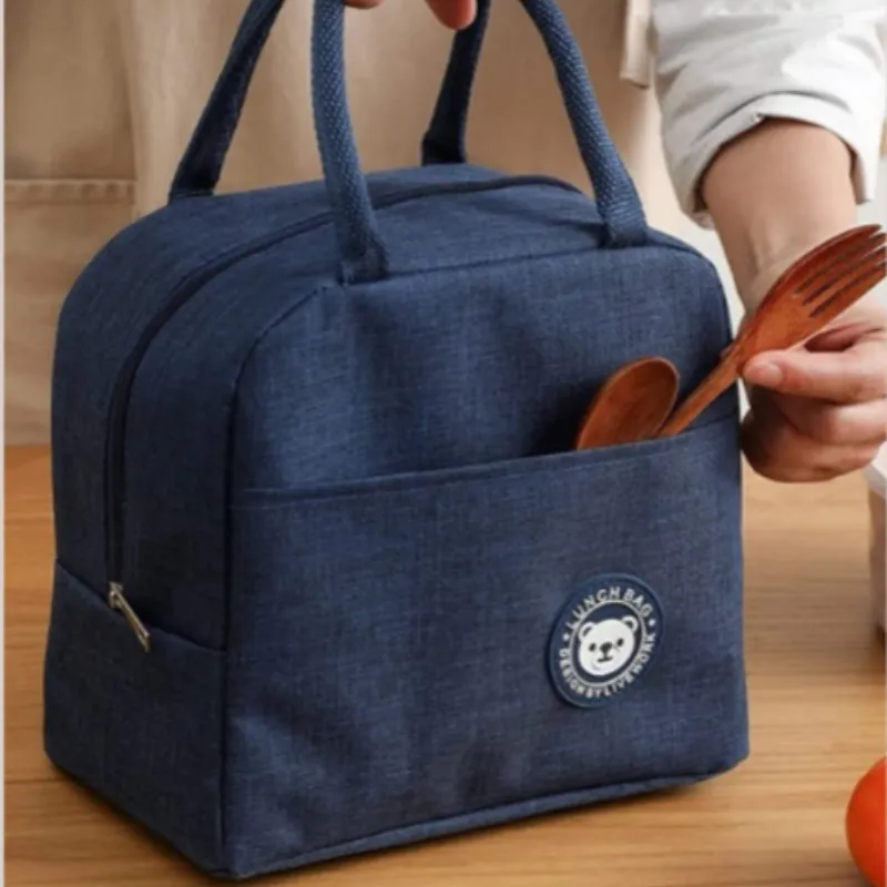 Portable Thermal Lunch Bag – Insulated Food Storage Bag for Office, School & Travel (Random Colour-Pack of 1) - Detailed Feature View 4