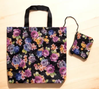 Foldable Shopping Foldable Shopping Bag – Reusable, Eco-Friendly & Heavy-Duty Tote for Daily Use (Random Color – Pack of 1)