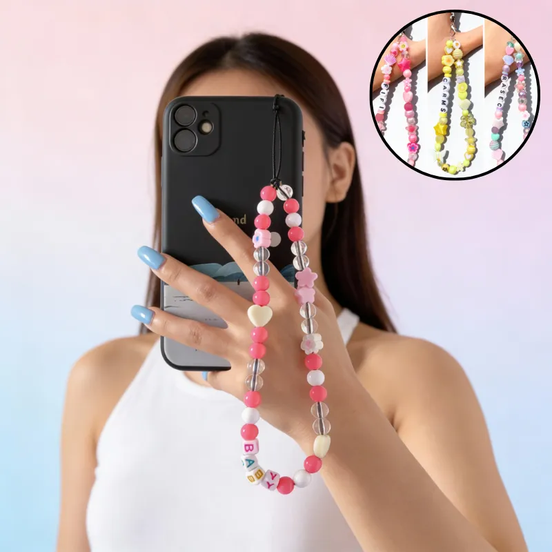 Premium Unique Phone Charm Strap – Decorative Mobile Hanging Strap for Phones, Bags & Keys (Random Design-Pack of 1) - Buy Online at Alikart