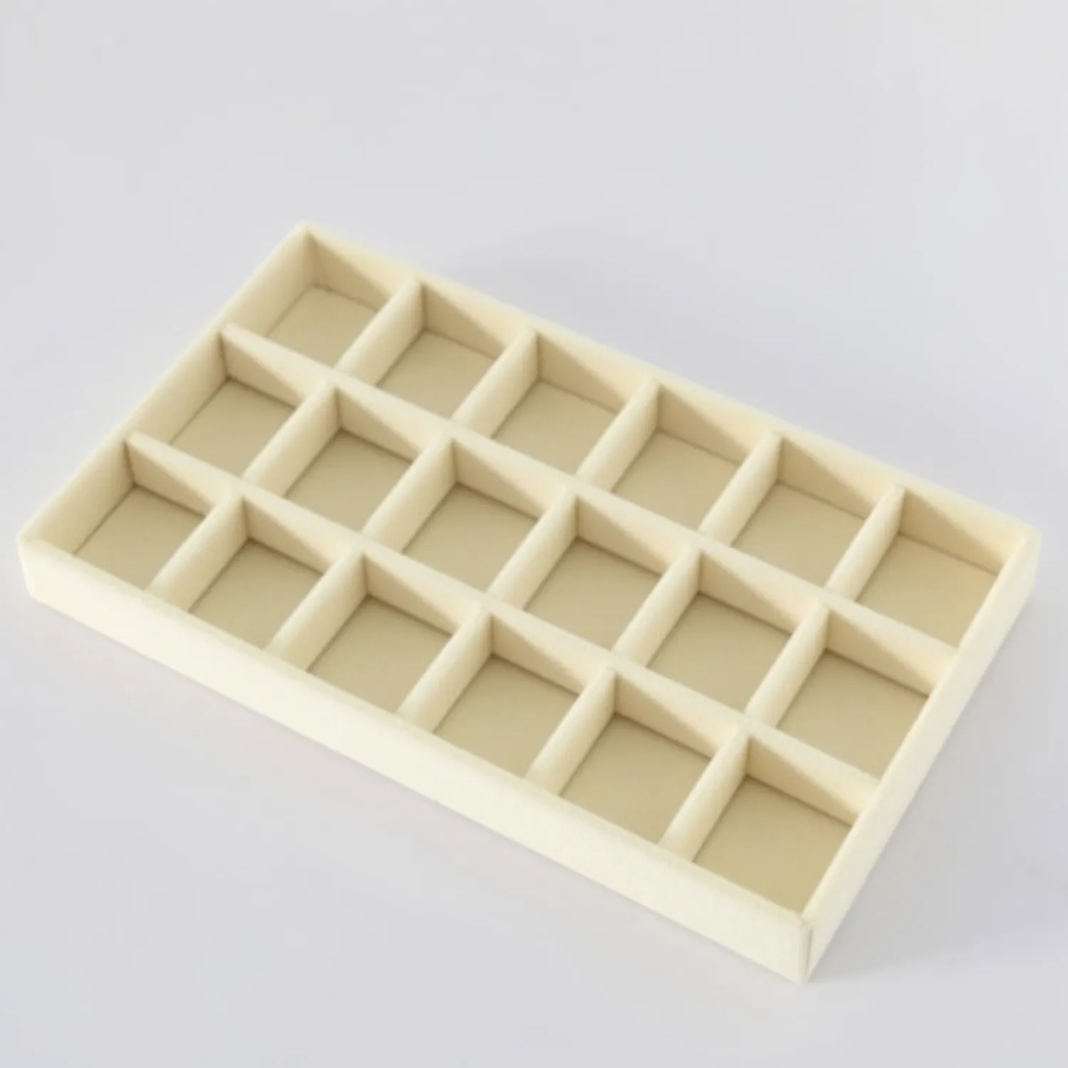 Premium Velvet Jewelry Storage Tray – 18 Slots Earring & Ring Organizer, Stackable Jewelry Display Box(Pack of 1) - Buy Online at Alikart