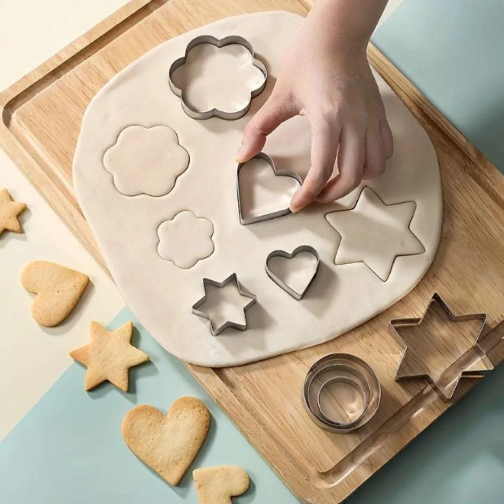 12 Pcs Stainless Steel Cookie Cutters – Cookie Making Tools Set for Baking, Pastry & DIY Desserts - Detailed Feature View 3