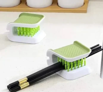 Double-Sided Knife & Spoon Cleaning Scrubber – Safe Grip Dishwashing Brush for Cutlery, Utensils & Kitchen Cleaning