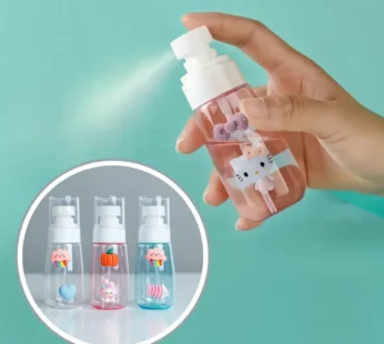 Cute Cartoon Sticker Spray Bottle – Portable Mini Spray Bottle (Random Cartoon Sticker-Pack of 1 )