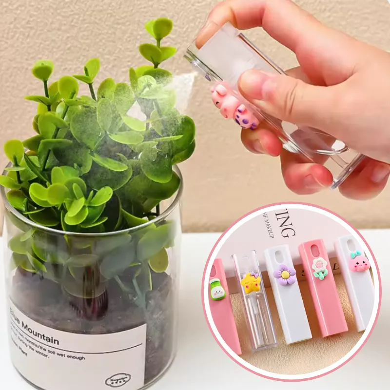 Premium Cartoon Mini Portable Travel Spray Bottle – Refillable Mist Bottle for Perfume & Sanitizer (Random color- Pack of 1 Pc) - Buy Online at Alikart