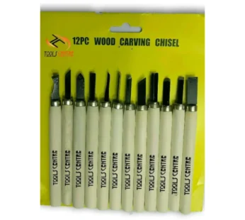 12 Pc Metal Wood Carving Chisel Set – Professional Carving, Engraving & Sculpting Tools for Woodworking, Clay Modelling & Craft Projects