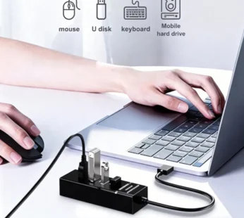 4-Port USB 3.0 Hub – High-Speed Multi USB Splitter with 50 cm Cable for Laptop, PC & Accessories