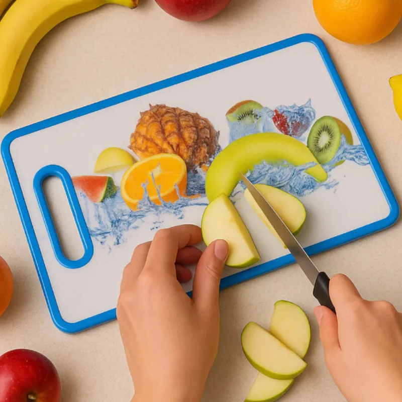 Premium Plastic Fruit & Vegetable Chopping Board – Beautiful Printed Kitchen Cutting Board (30 x 20 cm, Assorted Designs) - Buy Online at Alikart