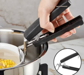 Lightweight Anti-Hot Pot & Pan Bowl Gripper – Heat-Resistant Clip Lifter for Hot Dishes, Containers & Cookware | Plastic & Steel Kitchen Tongs