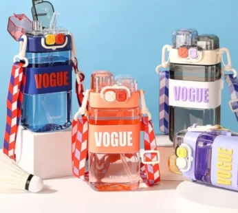 500ml Double Nozzle Straw Sipper – Kids & Travel Drinking Bottle (Random Color-Pack of 1)