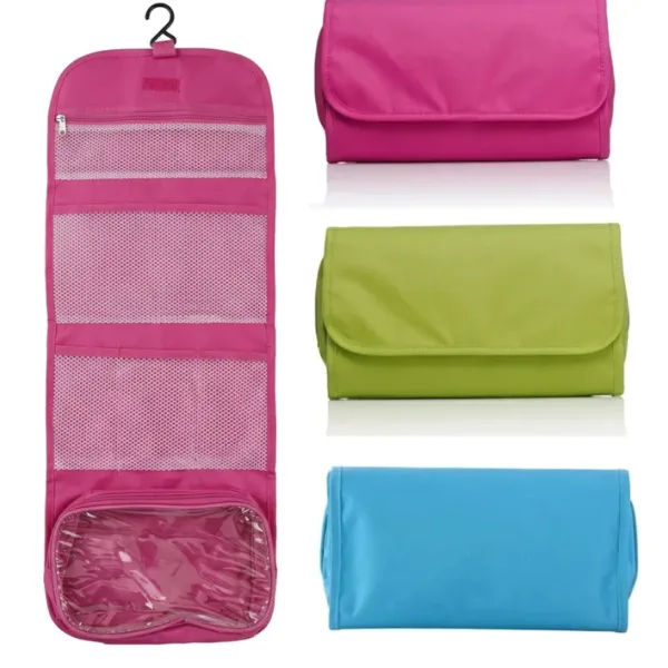 Hanging Travel Toiletry Bag for Women & Men – Waterproof Cosmetic Organizer with Hook | Portable Makeup & Skincare Storage Pouch for Travel