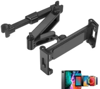 Car Backseat Tablet Holder | Adjustable Headrest Mount for Tablet & Mobile | 360° Rotatable Car Tablet Stand for Kids & Travel