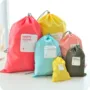 Premium Waterproof Shoe & Laundry Bags Set of 4 – Reusable Nylon Travel Organizer Pouches for Shoes, Clothes & Delicates (Random Color) - Buy Online at Alikart