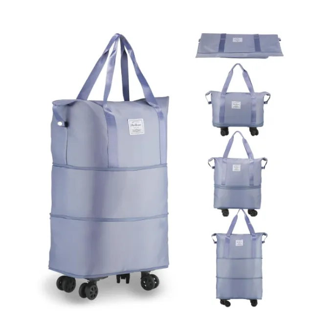 Duffel Trolley Bag with Wheels – Expandable & Foldable Travel Luggage Bag (Lightweight & Durable) - Detailed Feature View 5